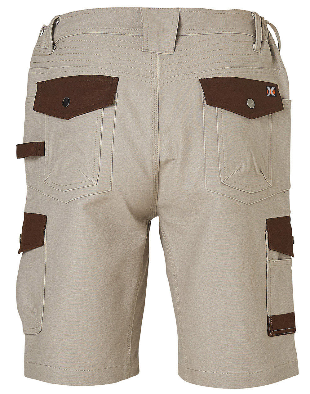 AIW - WP23 - MENS STRETCH CARGO WORK SHORTS WITH DESIGN PANEL TREATMENTS
